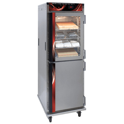 Cres Cor H138NPSCC3MC5Q 25" W Stainless Steel Insulated Pass-Thru Mobile Heated Cabinet - 120 Volts