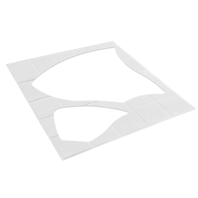 Bon Chef 52159IVY 20.81" W White Ivory E Z Fit Futura Tile