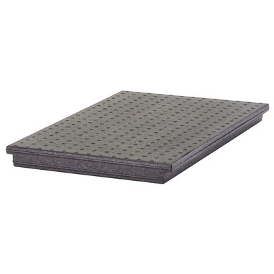 Cambro EPP3253DIV110 20-9/10" W x 12-9/10" D x 1-3/5" H Black Expanded Polypropylene ThermoBarrier
