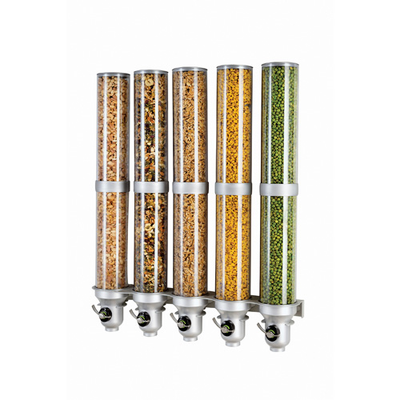 Cal-Mil 3618-5-39FF Cereal Dispenser (5) 9L Capacity Cylinders 31"