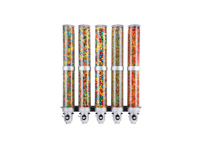 Cal-Mil 3618-5-39FF Cereal Dispenser (5) 9L Capacity Cylinders 31"