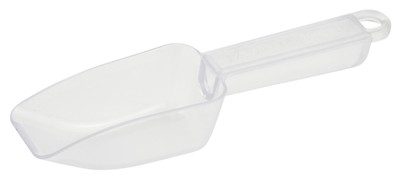Winco PS-5 5 Oz. Flat Bottom Polycarbonate Utility Scoop