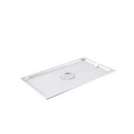 CAC China SPCN-F Stainless Steel Full Size Notched Flat Steam Pan Cover (24 Each Per Case)