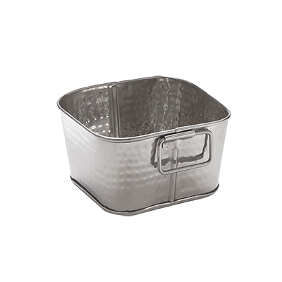 American Metalcraft STH6 Square Stainless Steel Tub 6" L x 6" W x 3.25" H