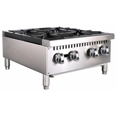 Admiral Craft BDCTH-24 24" W Countertop Black Diamond Hotplate - 100,000 BTU