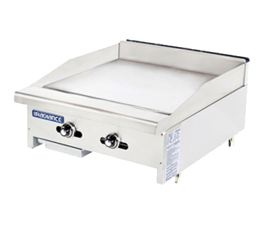 Turbo Air TATG-24-LP 24" Liquid Propane Countertop Radiance Griddle - 44,000 BTU