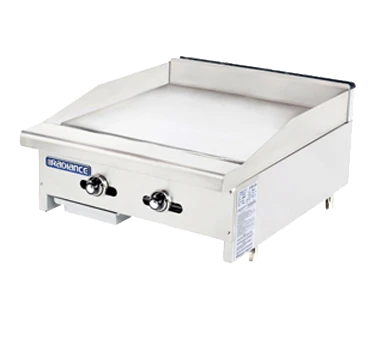 Turbo Air TATG-24-LP 24" Liquid Propane Countertop Radiance Griddle - 44,000 BTU