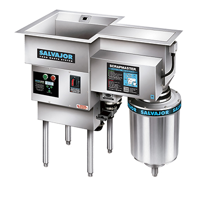 Salvajor 300-SM ScrapMaster Food Scrapper &amp; Disposing System with Water Recirculation - 3 HP