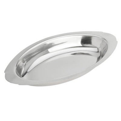 American Metalcraft AO150 15 Oz. Stainless Steel Oval Au Gratin Dish