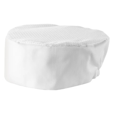 Winco CHPB-3WX White Pillbox Hat
