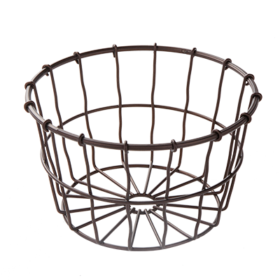 American Metalcraft WBBM 7" Metal Round Wire Basket
