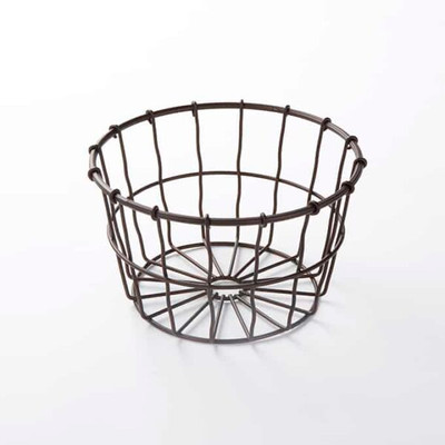American Metalcraft WBBM 7" Metal Round Wire Basket