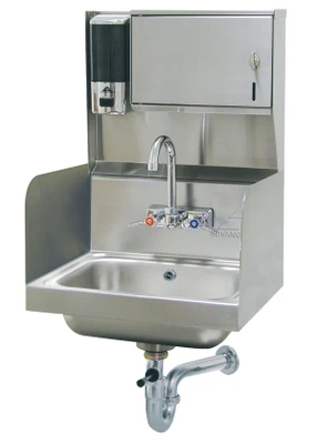 Advance Tabco 7-PS-87 17.25" W Stainless Steel 20 Gauge Wall Mounted Hand Sink