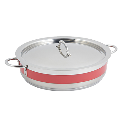 Bon Chef 60030CFRED 6 Qt. Stainless Steel Classic Country French Pot