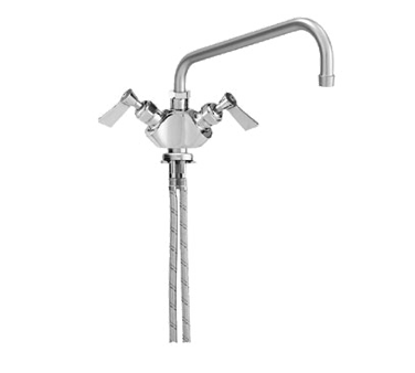 Fisher 52795 12" Swing Spout Deck Mount Stainless Steel Single Hole Faucet