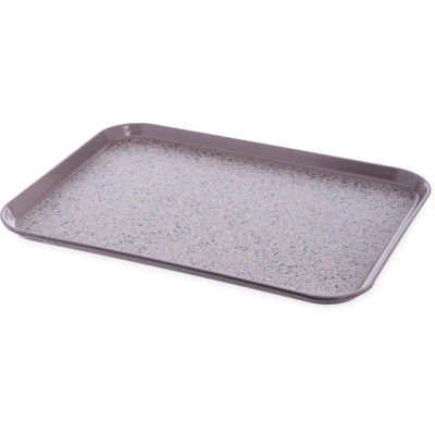 Dinex DXSMC1520NSM31 15" X 20" Latte With Latte Marble Fiberglass Patient Tray