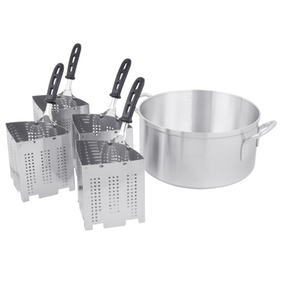 Vollrath 682114 18.5 Qt Aluminum Wear-Ever Pasta & Vegetable Cooker
