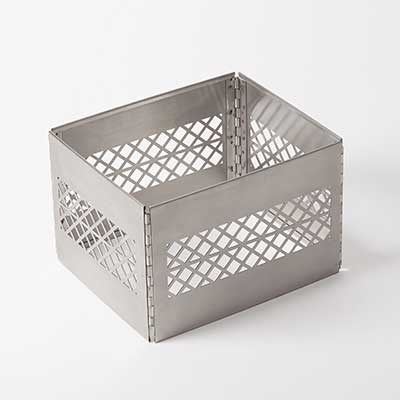 American Metalcraft KSMC10 12.13&quot; W x 10&quot; D x 8.13&quot; H Stainless Steel Rectangular Milk Crate