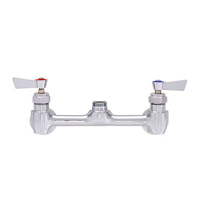 Fisher 61565 8" Adjustable Centers Wall Mount Lever Handles Stainless Steel Control Valve