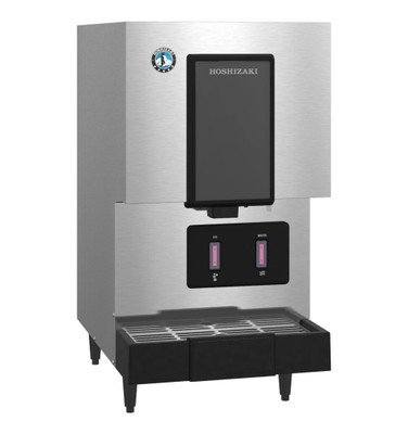 Hoshizaki DCM-271BAK-OS Opti-Serve 16.63" W Stainless Steel Air-Cooled Cubelet Ice Maker and Water Dispenser - 115 Volts