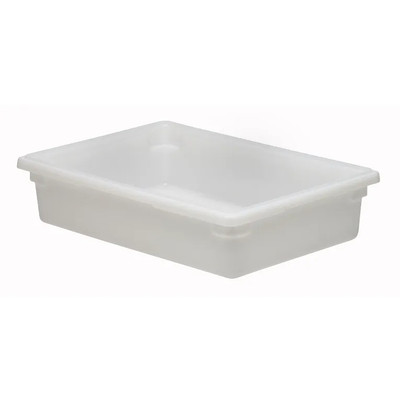 Cambro 18266P148 8.75 Gal. 26" W x 18" D x 6" H Natural White Polyethylene Food Storage Container
