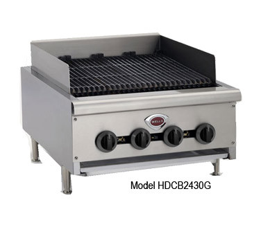 Wells HDCB-4830G-NG 48" Natural Gas Coutnertop Charbroiler - 160,000 BTU