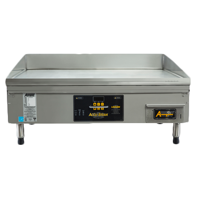 AccuTemp EGF2403B2450-T1 24" x 24" Electric Countertop Accu-Steam Griddle - 240 Volts