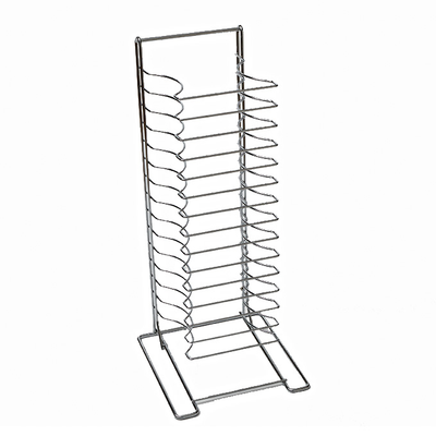American Metalcraft 19024 24 Shelves Chrome Plated Steel Pizza Pan Rack