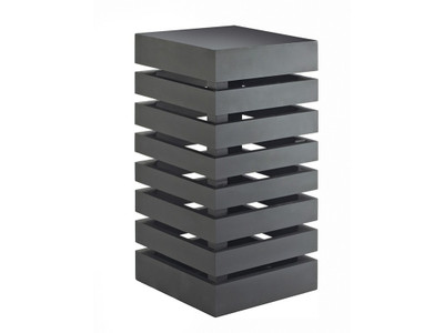 Cal-Mil 3331-96 9"W x 9"D x 18"H Square Bamboo Midnight Bamboo Display Crate Towe