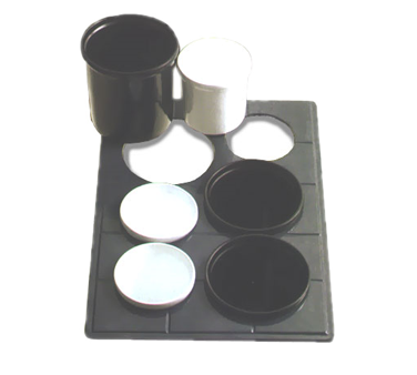 Bon Chef 960692032PLATINUMGRA Gray Aluminum Tile Tray