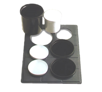 Bon Chef 960692032PLATINUMGRA Gray Aluminum Tile Tray