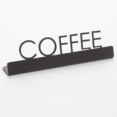 American Metalcraft SBC5 5" W Black Stainless Steel Coffee Sign