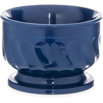 Dinex DX320050 Turnbury 5 oz Dark Blue Insulated Pedestal Base Bowl