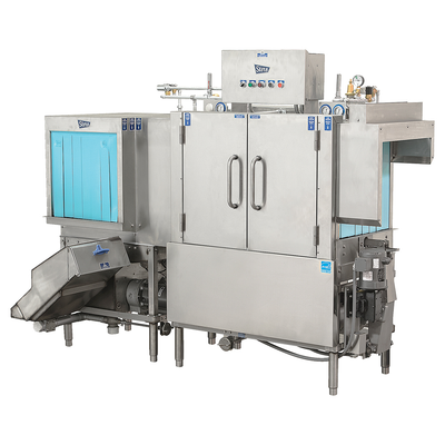 Stero ER76SC High Temp Dishwasher With 32" Corner Load Power Scrapper With Conveyor Type 208 Volts