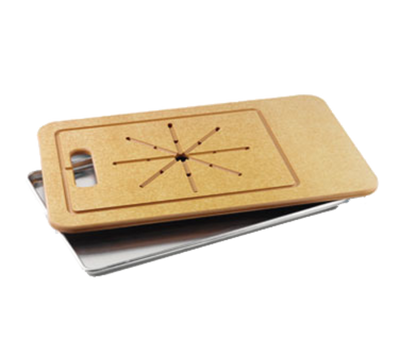 Cres Cor 1415 028 20" x 30.5" x 0.5" Richlite Wood Fiber Cutting Board with Pan