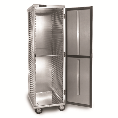 Cres Cor 1001822D 42" H Aluminum Solid Door Non-Insulated Enclosed Mobile Transport Storage Cabinet