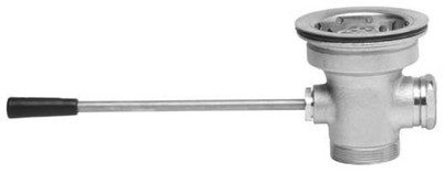 Fisher 24090 Stainless Steel Flat Strainer Twist Waste Standard Valve