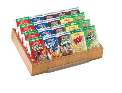 Cal-Mil 1339-60 16" W x 2" H Rectangle Bamboo Display Tray