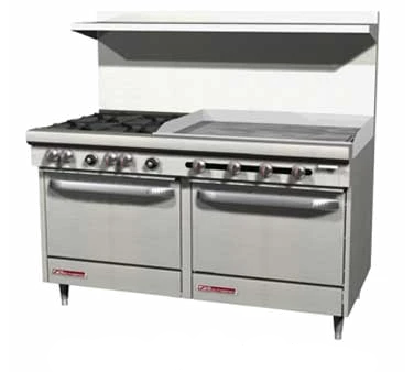 Southbend S60DD-3GL 60.75" Gas S-Series Restaurant Range - 246,000 BTU