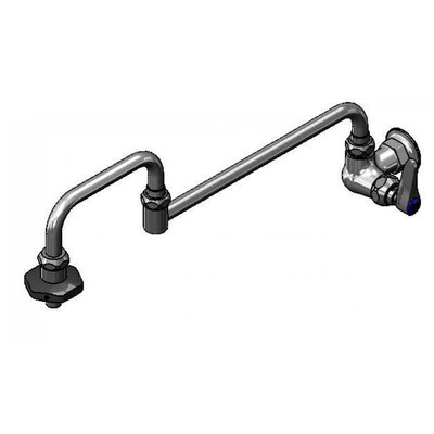 T&amp;S Brass B-0592-LVR Pot Filler Faucet wall mount double-jointed 18"