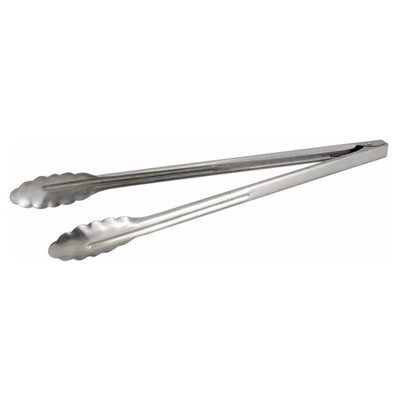 Winco UT-16HT 16" Stainless Steel Utility Tongs