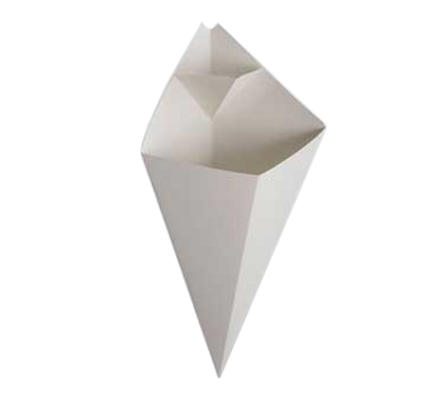 American Metalcraft SQFBCN10 Fry Cone 10 Oz. 4.75&quot; Tapered Opening x 7.25&quot; H (Packed by 4)