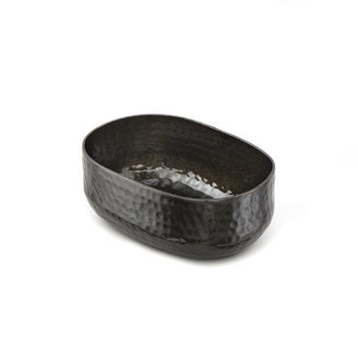 American Metalcraft ABHB46 25 Oz. Aluminum Black Oval Entree Basket