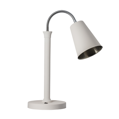 Bon Chef 9669-BIANCO Chrome Single Heat Lamp with 1 Bulb - 110 Volts 250 Watts