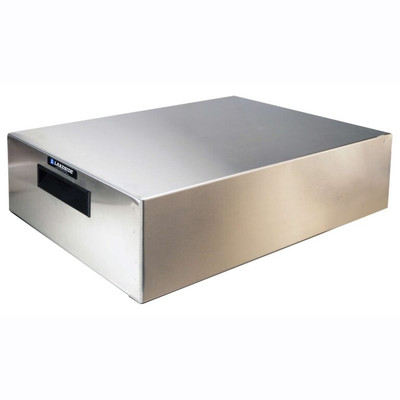 Lakeside 556 24.5" W Silver Stainless Steel Rectangular De Luxe Chef Cutting Board and Riser
