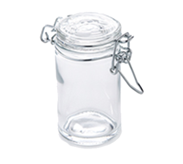 American Metalcraft HMMJ2 2.5 Oz. Clear Glass Mini Mason Jar