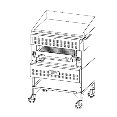 Vulcan VST3B 36&quot; Gas Heavy Duty Chophouse Broiler - 100,000 BTU