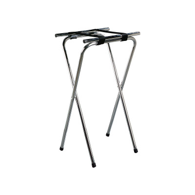 Carlisle C3625T38 19" W x 16" D x 36" H Black Folding Tray Stand