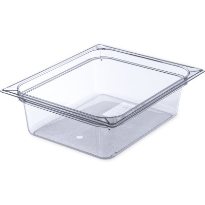 Carlisle 10221B07 1/2 Size 5.5 Qt. Polycarbonate Clear Storplus Food Pan
