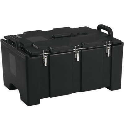 Cambro 100MPC110 40 Qt. Black Polyethylene Top Loading Camcarrier